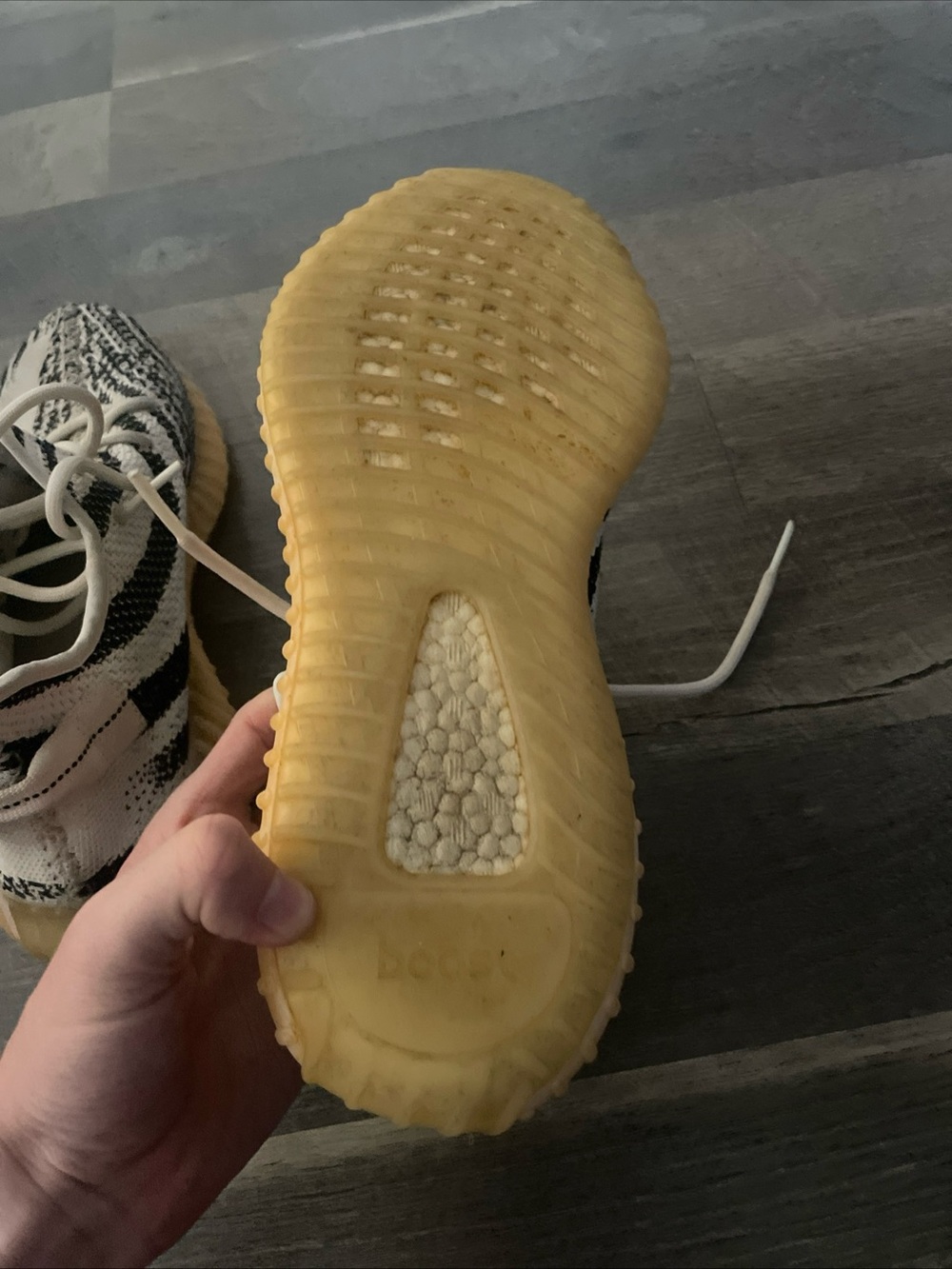 Yeezy Zebra Adidas Boost 350 V2 2017 Size 11 - Picture 6 of 7